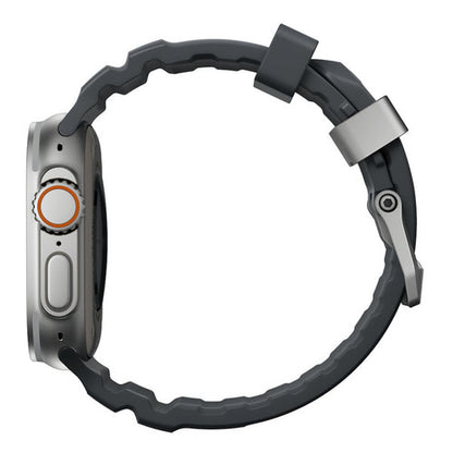 Nomad Rocky Point Band Apple Watch 46/49 mm - Storm Grey/Natural Titanium Hardware