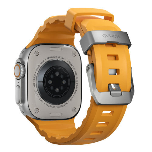 Nomad Rocky Point Band Apple Watch 46/49 mm - Sol Yellow/Natural Titanium Hardware