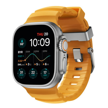 Nomad Rocky Point Band Apple Watch 46/49 mm - Sol Yellow/Natural Titanium Hardware