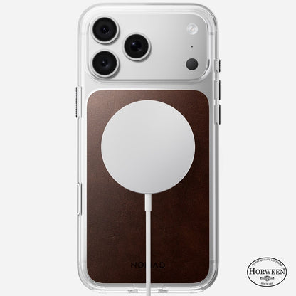 Nomad Clear Leather Horween Case iPhone 18 Pro Max - Brown
