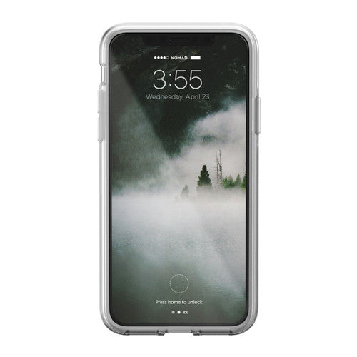 Nomad Horween Leather Clear Case iPhone X/Xs - Rustic Brown