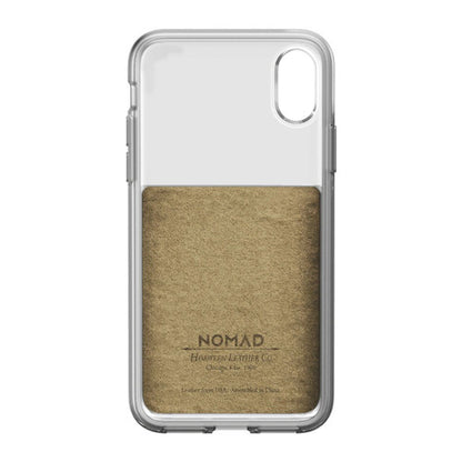 Nomad Horween Leather Clear Case iPhone X/Xs - Rustic Brown