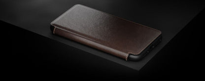 Nomad Horween Leather Rugged Folio Case iPhone Xs Max - Rustic Brown