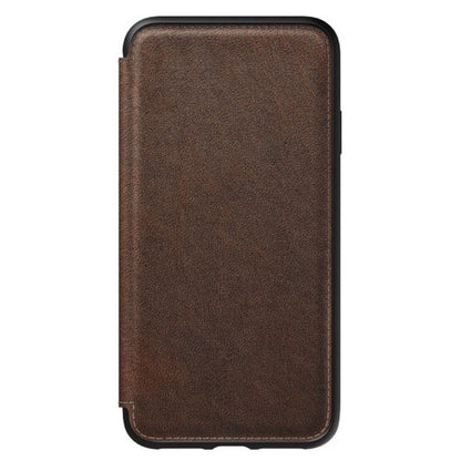 Nomad Horween Leather Rugged Tri-Folio Case iPhone Xs Max - Rustic Brown