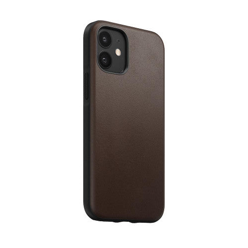Nomad Leather Rugged Case iPhone 12 Mini - Rustic Brown