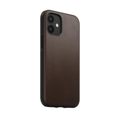 Nomad Leather Rugged Case iPhone 12 Mini - Rustic Brown