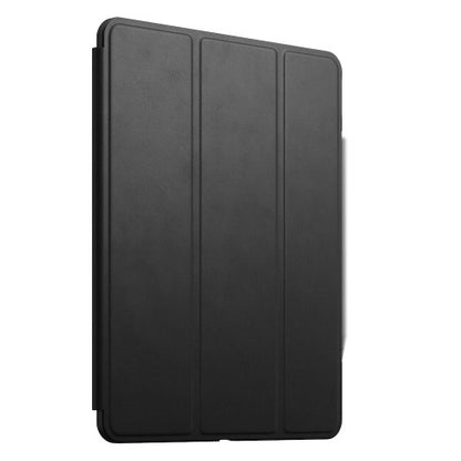 Nomad Horween Leather Rugged Folio Case iPad Pro 12.9" 4th Gen (2020)/iPad Air 13" (1st Gen, 2024, M2) - Black