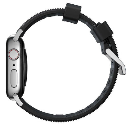 Nomad Rugged Strap Apple Watch 44/45/Ultra 49mm - Silver hardware