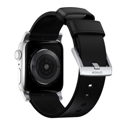 Nomad Modern Band Apple Watch 42/44/45/Ultra 49mm - Black (Silver hardware)