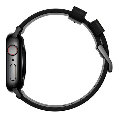 Nomad Modern Band Apple Watch 45/49mm - Black with Black Hardware