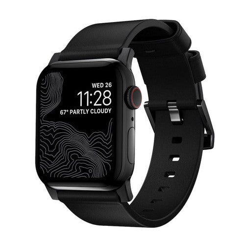 Nomad Modern Band Apple Watch 45/49mm - Black with Black Hardware
