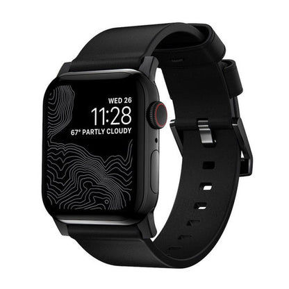 Nomad Modern Band Apple Watch 45/49mm - Black with Black Hardware