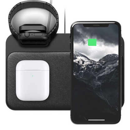 Nomad Base Station Charger with Apple Watch Stand (v2)