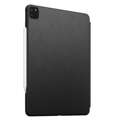 Nomad Horween Leather Rugged Folio Case iPad Pro 12.9" 4th Gen (2020)/iPad Air 13" (1st Gen, 2024, M2) - Black