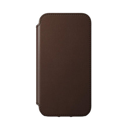 Nomad Leather Rugged Folio Case iPhone 12 Mini - Rustic Brown