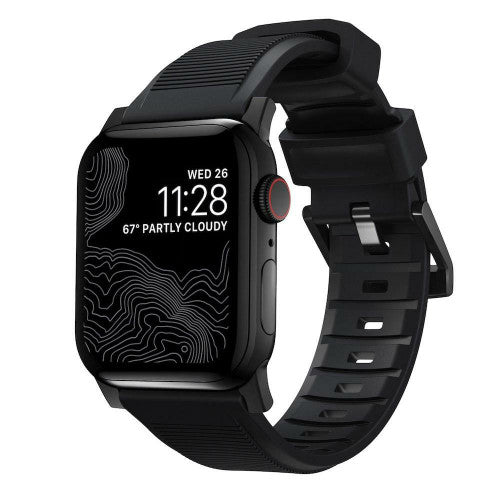 Nomad Rugged Strap Apple Watch 42/44/45/Ultra 49mm - Black hardware