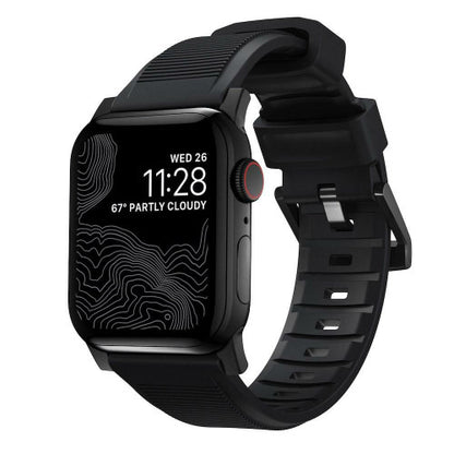 Nomad Rugged Strap Apple Watch 42/44/45/Ultra 49mm - Black hardware