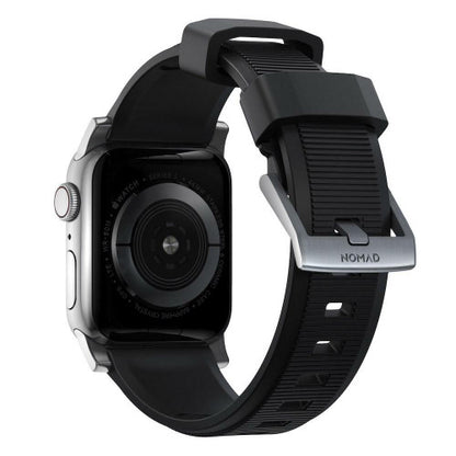 Nomad Rugged Strap Apple Watch 44/45/Ultra 49mm - Silver hardware