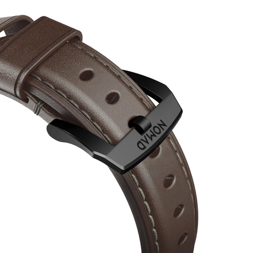 Nomad Traditional Strap Apple Watch 42/44/45/Ultra 49mm - Rustic Brown Black Hardware