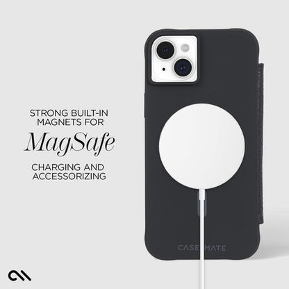 Case-Mate Wallet Folio MagSafe Case iPhone 15 Plus - Black