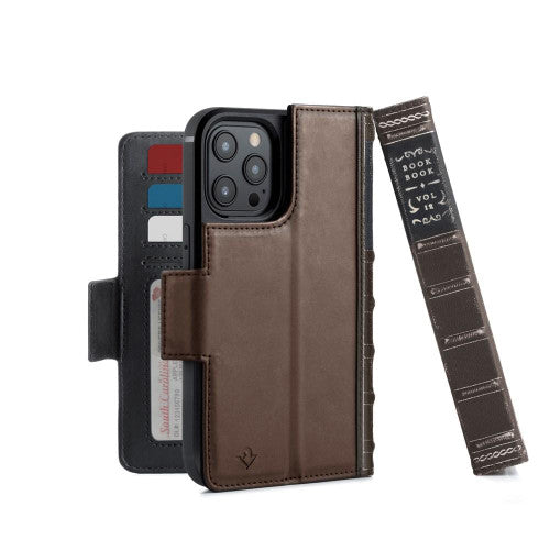 Twelve-South BookBook with MagSafe Case iPhone 12/12 Pro - Brown