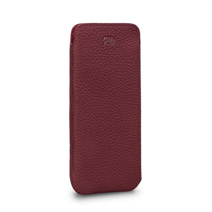 SENA Ultraslim Classic Leather Sleeve iPhone 12 Mini - Bordeaux