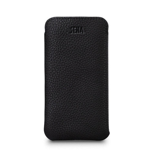 SENA Ultraslim Classic Leather Sleeve iPhone 12 Pro Max - Black