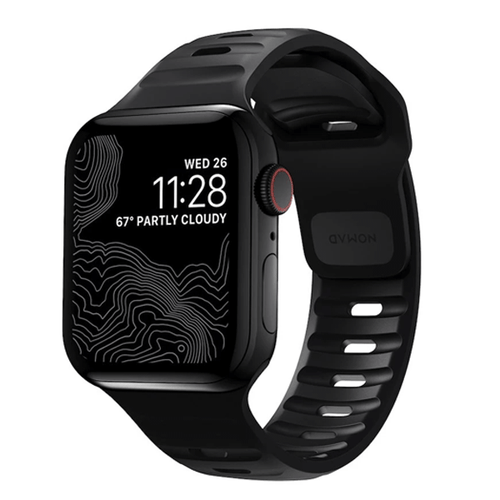 Nomad Sport Strap Apple Watch 38/40/41mm - Black (Black Hardware)