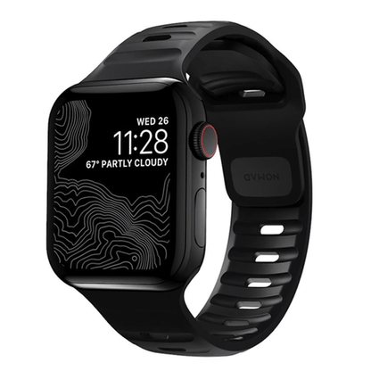 Nomad Sport Strap Apple Watch 38/40/41mm - Black (Black Hardware)
