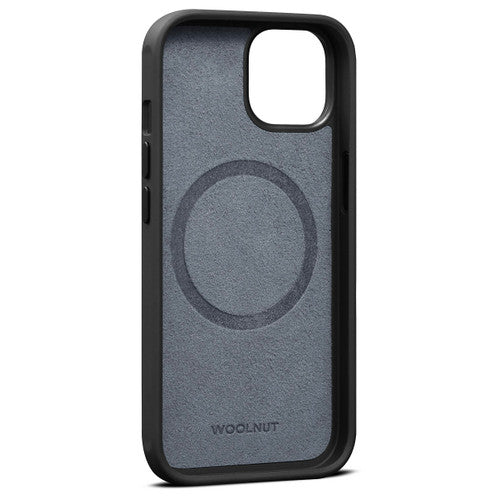 Woolnut Leather Magsafe Case iPhone 14 Plus - Black