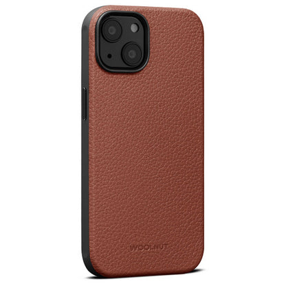 Woolnut Leather Magsafe Case iPhone 14 Plus - Cognac