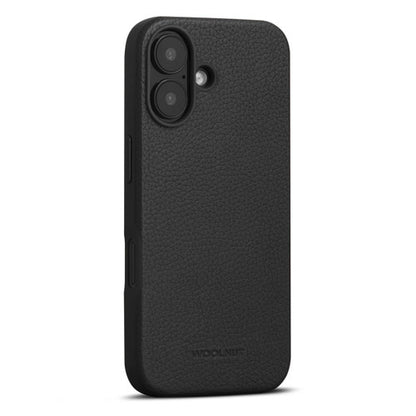 Woolnut Leather Case iPhone 16 - Black