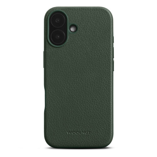Woolnut Leather Case iPhone 16 - Green