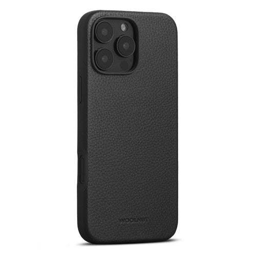 Woolnut Leather Case iPhone 16 Pro Max - Black