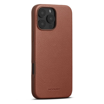 Woolnut Leather Case iPhone 16 Pro Max - Cognac