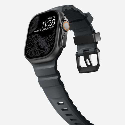 Nomad Rocky Point Band Apple Watch 46/49 mm - Storm Grey/Black Titanium Hardware