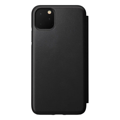 Nomad Horween Leather Rugged Folio Case iPhone 11 Pro Max - Black