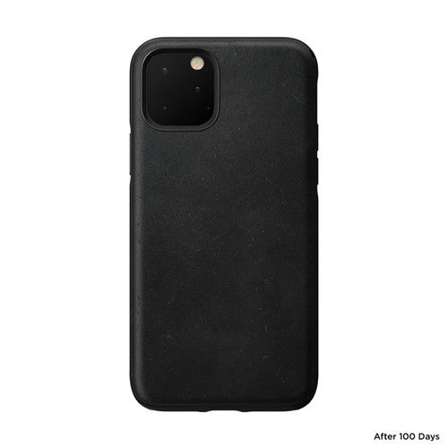 Nomad Horween Leather Rugged Case iPhone 11 Pro - Black