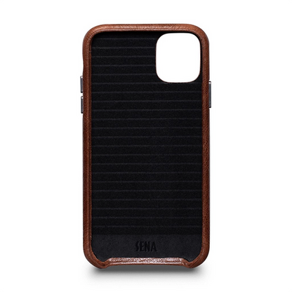 SENA Snap On Wallet Case iPhone 11 Pro - Cognac