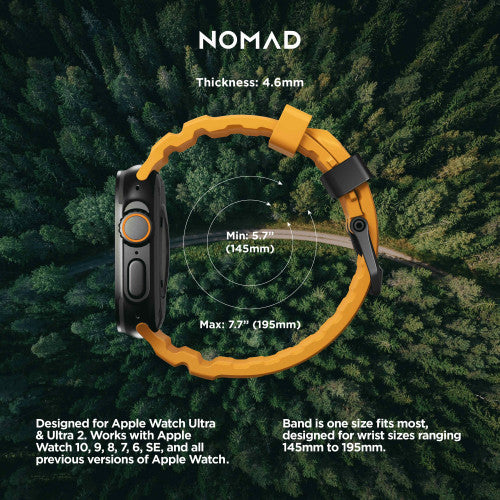 Nomad Rocky Point Band Apple Watch 46/49 mm - Sol Yellow/Black Titanium Hardware
