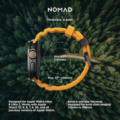 Nomad Rocky Point Band Apple Watch 46/49 mm - Sol Yellow/Black Titanium Hardware