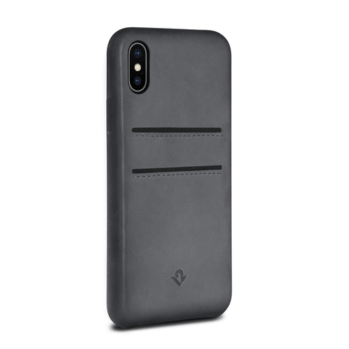 Twelve South Relaxed Leather with Pockets Case iPhone X/Xs - Grey