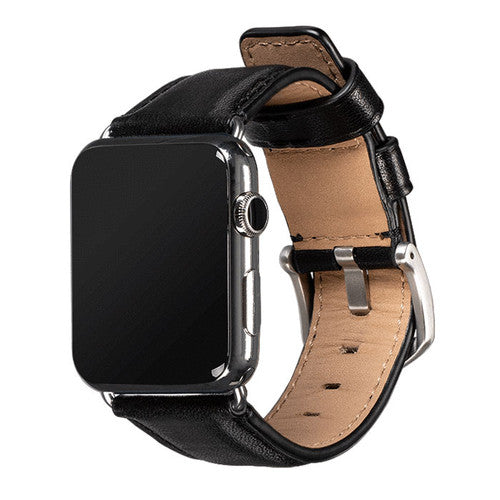 SENA Deen Leather Apple Watch Band 42/44mm - Black