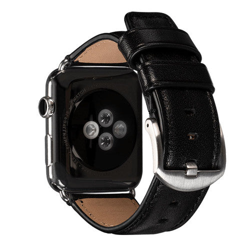 SENA Deen Leather Apple Watch Band 42/44mm - Black