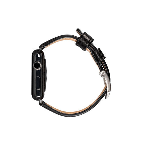 SENA Deen Leather Apple Watch Band 42/44mm - Black
