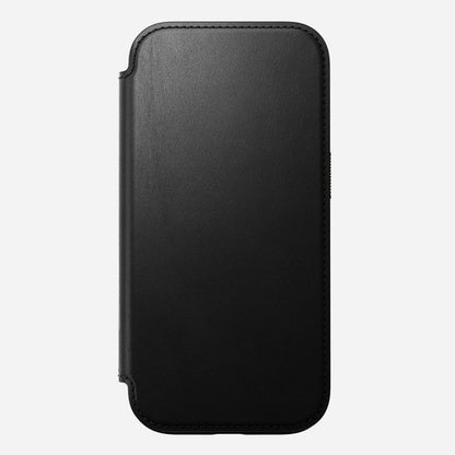 Nomad Modern Leather Folio Case iPhone 16 Pro - Black