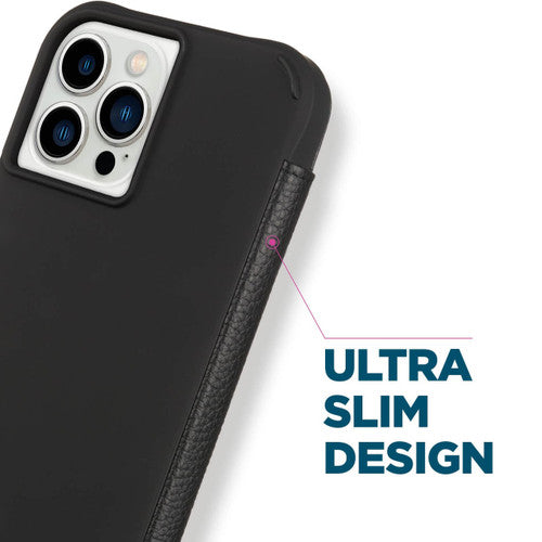 Case-Mate Wallet Folio MagSafe Case iPhone 14 Pro - Black