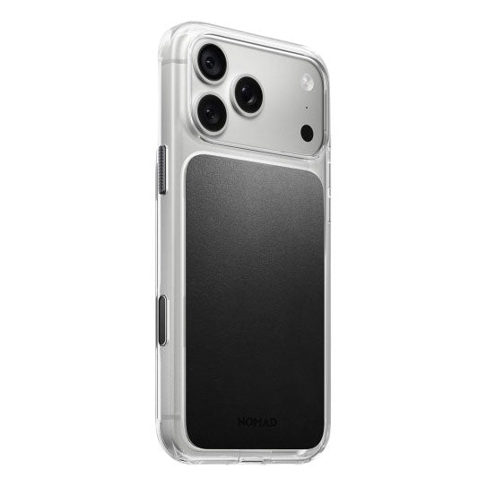 Nomad Clear Leather Horween Case iPhone 18 Pro Max - Black