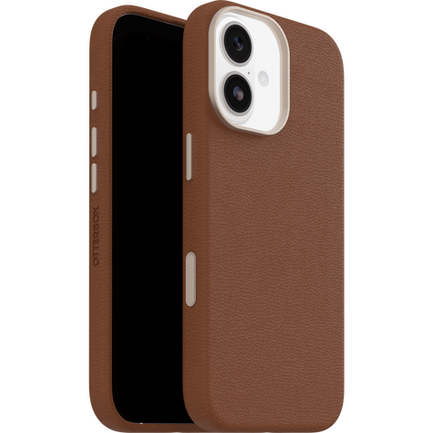 OtterBox Symmetry Cactus Leather MagSafe with Camera Control Case iPhone 17 - Desert Saddle Brown