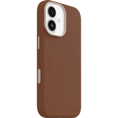 OtterBox Symmetry Cactus Leather MagSafe with Camera Control Case iPhone 17 - Desert Saddle Brown